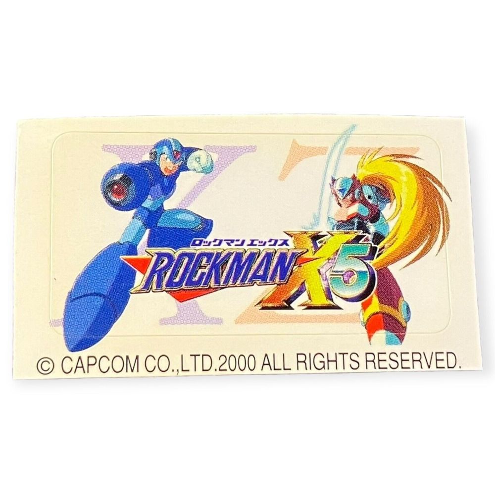 Sony PlayStation 1‎ PS1 Rockman Mega Man  Megaman Vintage Memory Card Sticker